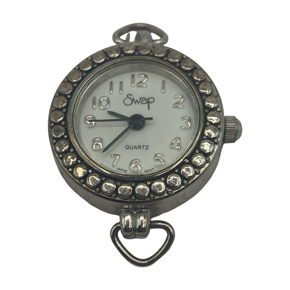 SWAP Beehive Watch Women's Silver Tone Case WF-20 Needs Battery